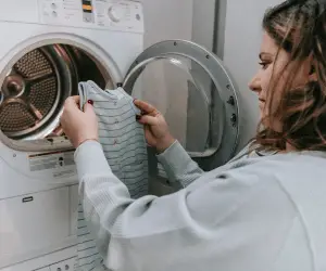 baby clothes in washing machine